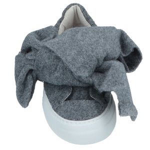 JOSHUA SANDERS Grey Felt Bow Slip On